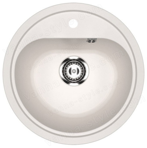 Кухонная мойка Ulgran U-700 U-700-331 44x44 из искусственного камня, белый