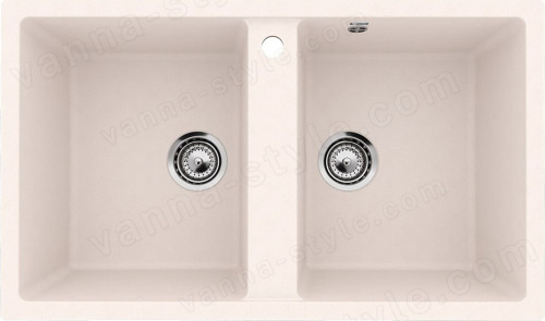 Кухонная мойка Ulgran U-708 U-708-331 86x51 из искусственного камня, белый
