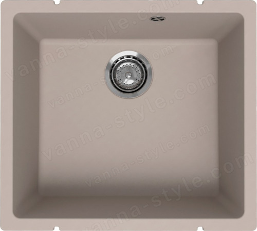 Кухонная мойка Ulgran Underground 450 Under 450-02 50x45 из кварцевого композита, бежевый