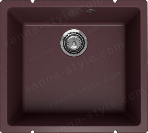 Кухонная мойка Ulgran Underground 450 Under 450-06 50x45 из кварцевого композита, коричневый