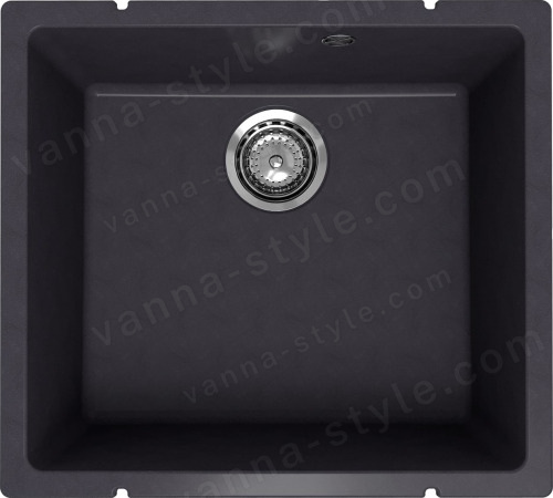 Кухонная мойка Ulgran Underground 450 Under 450-08 50x45 из кварцевого композита, черный
