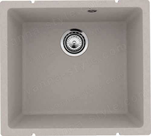 Кухонная мойка Ulgran Underground 450 Under 450-10 50x45 из кварцевого композита, бежевый