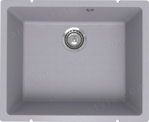 Кухонная мойка Ulgran Underground 500 Under 500-05 55x45 из кварцевого композита, серый