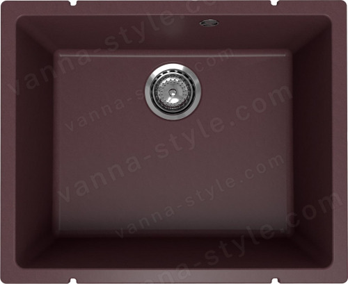 Кухонная мойка Ulgran Underground 500 Under 500-06 55x45 из кварцевого композита, коричневый