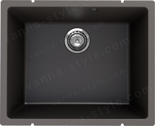 Кухонная мойка Ulgran Underground 500 Under 500-09 55x45 из кварцевого композита, серый