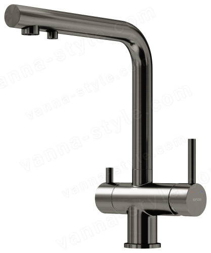 Смеситель для кухни Sancos Foster SC4014GG, вороненая сталь