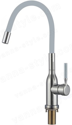 Смеситель для кухни Savol S-2804A04 с гибким изливом, хром с гибким изливом, хром