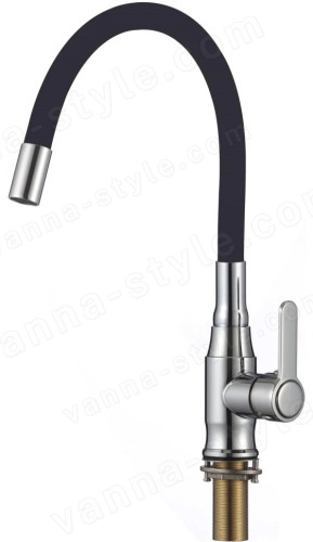 Смеситель для кухни Savol S-2805A01 с гибким изливом, хром с гибким изливом, хром