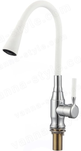 Смеситель для кухни Savol S-2805AM02 с гибким изливом, хром с гибким изливом, хром