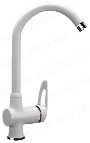 Смеситель для кухни Ulgran U-006 U-006-341, белый
