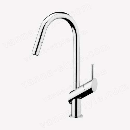 Смеситель для кухни Webert Kitchen habitat HB940302015 с выдвижным изливом, хром