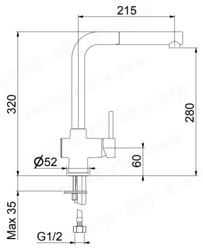 Смеситель для кухни Webert Lisbona LS940302560 с выдвижным изливом, черный