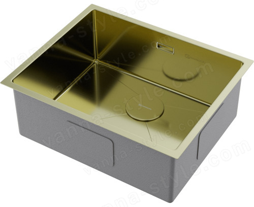 Кухонная мойка Omoikiri Taki 54-U/IF-LG 4973093 54x44 стальная, светлое золото