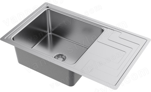 Кухонная мойка Omoikiri Mizu 78-LB-IN 4973729 78x48 стальная, сталь