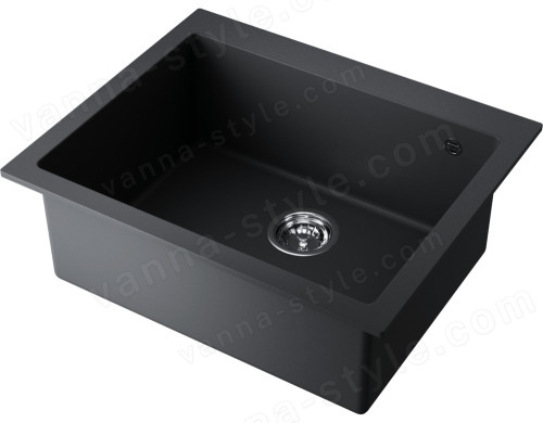 Кухонная мойка Omoikiri Bosen 61-BL 4991209 61x50 из искусственного гранита, черный