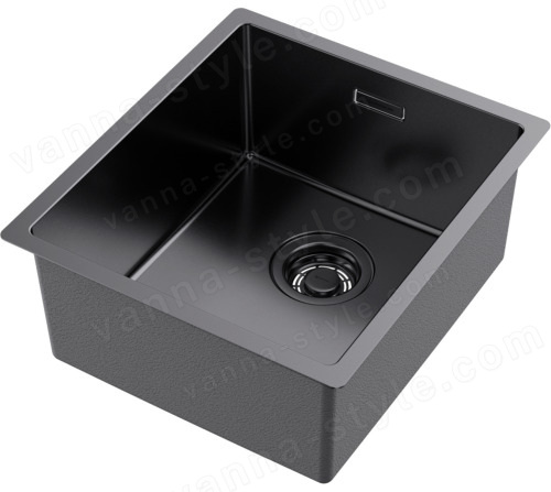 Кухонная мойка Omoikiri Tadzava 39-U/I-GM 4993079 39x44 стальная, вороненая сталь