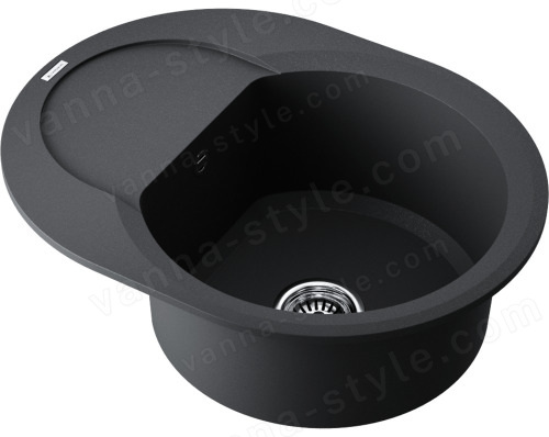 Кухонная мойка Omoikiri Sakaime 60E-BL 4993120 60x47 из искусственного гранита, черный
