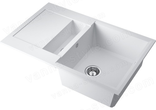 Кухонная мойка Omoikiri Sakaime 78-2-WH 4993128 78x50 из искусственного гранита, белый