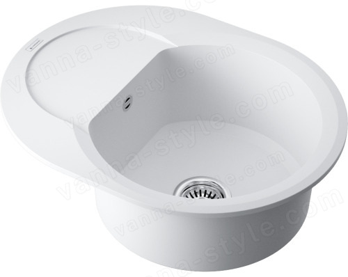 Кухонная мойка Omoikiri Sakaime 60E-WH 4993136 60x47 из искусственного гранита, белый