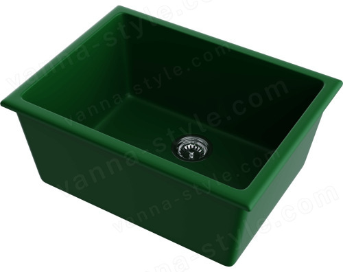 Кухонная мойка Omoikiri Okinoshima 61-U/I-RG Matt 4993168 61x46 керамическая, royal green