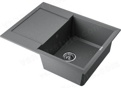 Кухонная мойка Omoikiri Sakaime 68-PL 4993193 68x50 из искусственного гранита, платина