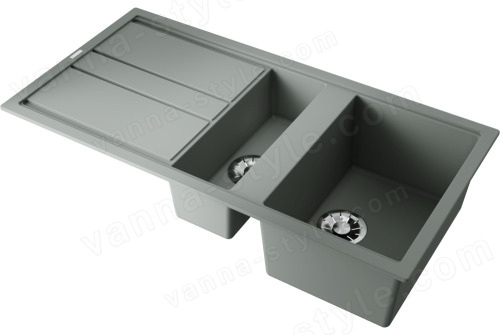 Кухонная мойка Omoikiri Kitagawa 100-2-WG 4993252 100x51 из искусственного камня, wind green