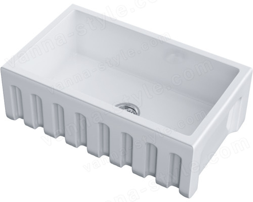 Кухонная мойка Omoikiri Mikura 76-WH Glossy 4993258 76x46 керамическая, белый глянцевый