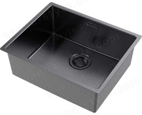 Кухонная мойка Omoikiri Tadzava 54-U/I Ultra GM 4993267 54x44 стальная, вороненая сталь