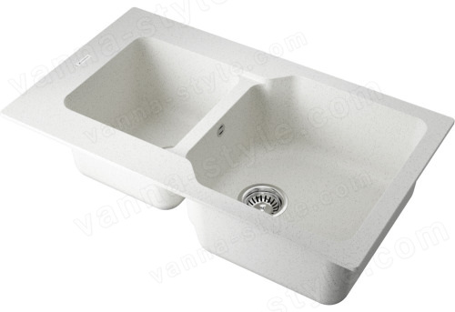 Кухонная мойка Omoikiri Maru 86-2-EV 4993290 86x50 из искусственного гранита, эверест