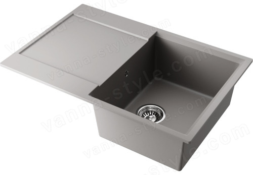 Кухонная мойка Omoikiri Daisen 78-GR 4993325 78x51 из искусственного гранита, leningrad grey