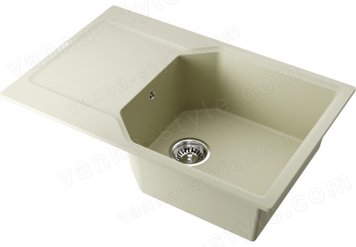 Кухонная мойка Omoikiri Yonaka 78-LB-BE 4993335 78x51 из искусственного гранита, ваниль