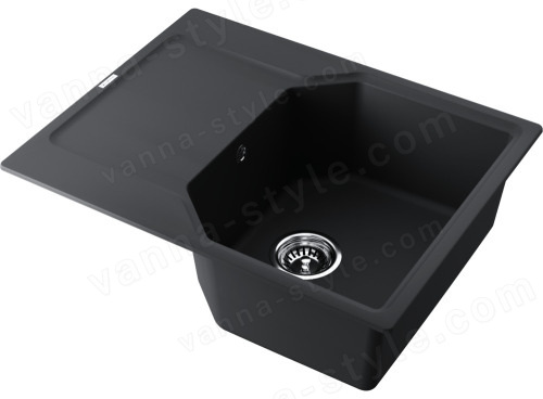 Кухонная мойка Omoikiri Yonaka 65-BL 4993348 65x51 из искусственного гранита, черный