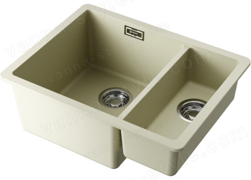 Кухонная мойка Omoikiri Kata 55-2-U-BE 4993387 55x42 из искусственного гранита, ваниль