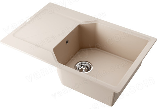 Кухонная мойка Omoikiri Yonaka 78-LB-SA 4993416 78x51 из искусственного гранита, бежевый