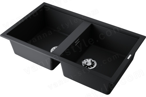 Кухонная мойка Omoikiri Kitagawa 86-2-GB 4993492 86x51 из искусственного камня, графит