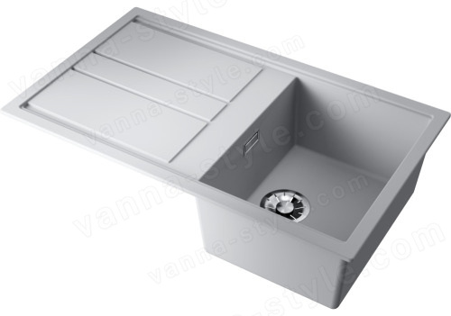 Кухонная мойка Omoikiri Kitagawa 86-WH 4993493 86x51 из искусственного камня, белый