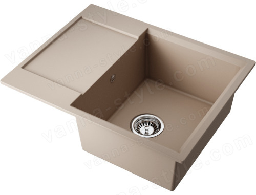 Кухонная мойка Omoikiri Daisen 65T-SA 4993520 65x51 из искусственного гранита, бежевый