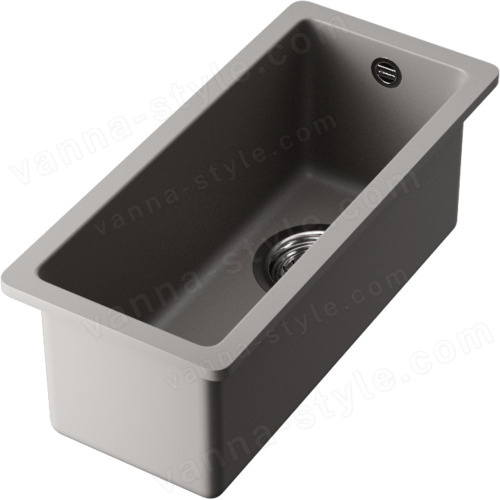 Кухонная мойка Omoikiri Bosen 20-U-GR 4993537 20x44 из искусственного гранита, leningrad grey