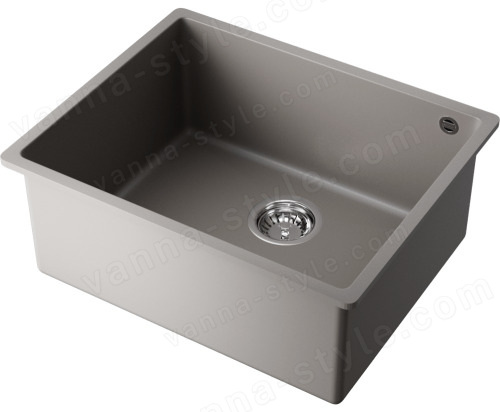 Кухонная мойка Omoikiri Bosen 54-U-GR 4993539 54x44 из искусственного гранита, leningrad grey