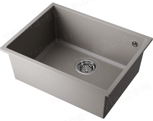 Кухонная мойка Omoikiri Tedori 54-U-GR 4993540 55x42 из искусственного гранита, leningrad grey