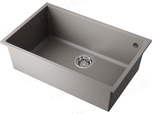 Кухонная мойка Omoikiri Tedori 66-U-GR 4993541 66x42 из искусственного гранита, leningrad grey