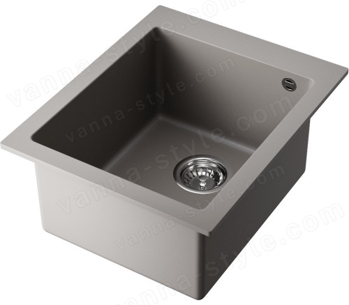 Кухонная мойка Omoikiri Bosen 41-GR 4993543 41x50 из искусственного гранита, leningrad grey