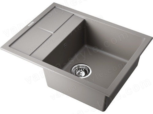 Кухонная мойка Omoikiri Sumi 65-GR 4993549 65x50 из искусственного гранита, leningrad grey