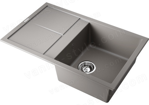 Кухонная мойка Omoikiri Sumi 79-GR 4993552 79x50 из искусственного гранита, leningrad grey
