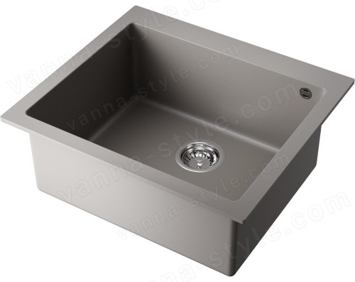 Кухонная мойка Omoikiri Bosen 57-GR 4993556 57x50 из искусственного гранита, leningrad grey