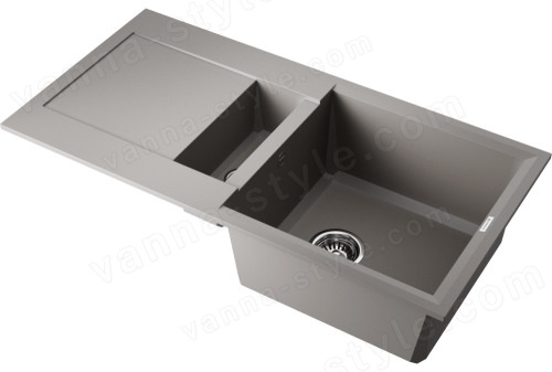 Кухонная мойка Omoikiri Sakaime 86-2-GR 4993560 86x46.5 из искусственного гранита, leningrad g