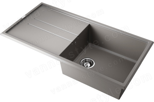 Кухонная мойка Omoikiri Tedori-100-GR 4993567 100x51 из искусственного гранита, leningrad grey