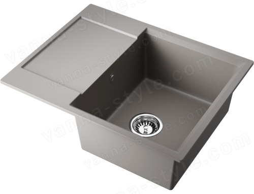 Кухонная мойка Omoikiri Daisen 65T-GR 4993583 65x51 из искусственного гранита, leningrad grey