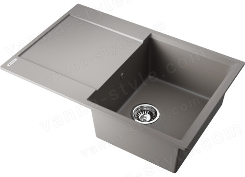Кухонная мойка Omoikiri Daisen 78T-GR 4993584 78x51 из искусственного гранита, leningrad grey