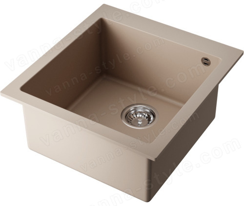 Кухонная мойка Omoikiri Bosen 47-SA 4993588 47x50 из искусственного гранита, бежевый